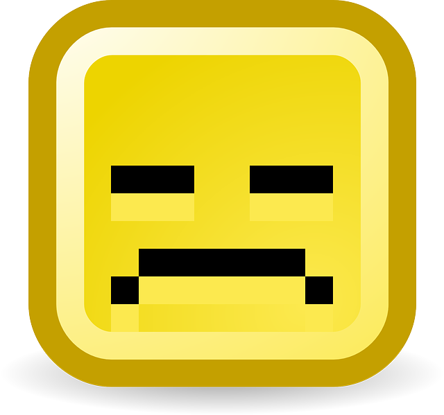 sad yellow computer